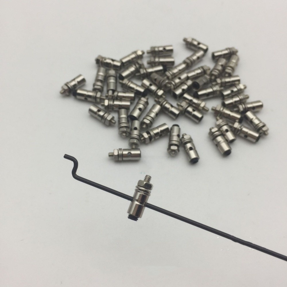 Push Fit Connector - 10 Buah Konektor Pushrod D1.2/1.8/2.1Mm Kualitas