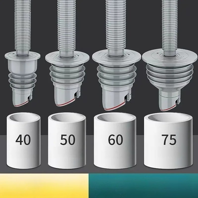 Drain Pipe Clip - Penutup Saluran Pembuangan Silikon untuk Kamar