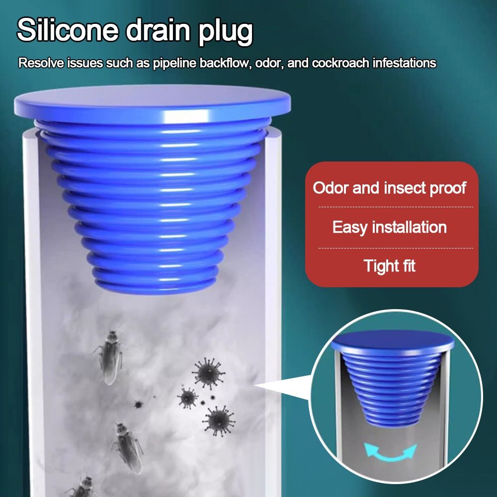 Drain Pipe Clip - Cincin Penyegel Pipa Saluran Pembuangan Silikon