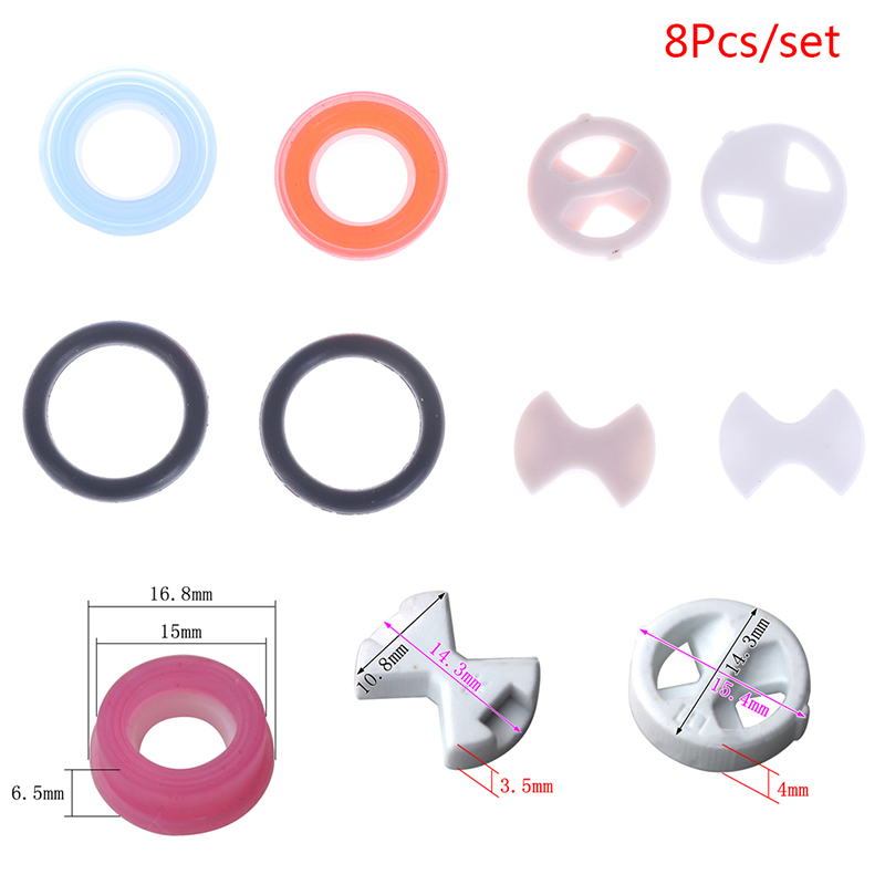 Silicone Tap Washer - 8 Buah/Set Pengganti Sisipan Cakram Keramik