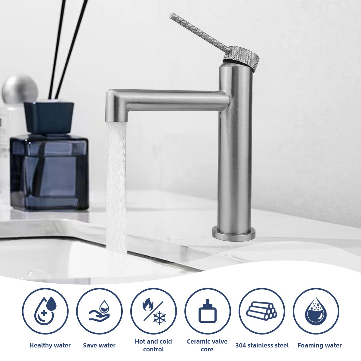 Keran Wastafel Kamar Mandi Air - Basin Mixer Cartridge ulasan dan harga