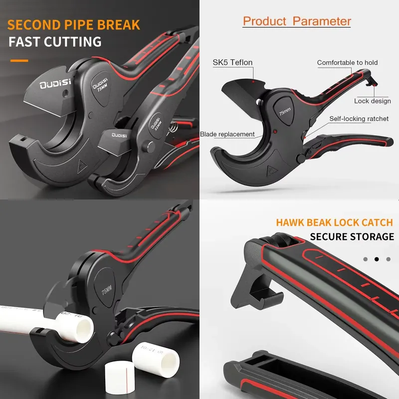 Pemotong Pipa 42mm-75mm Bahan  - Pipe Cutter Ratchet ulasan dan harga
