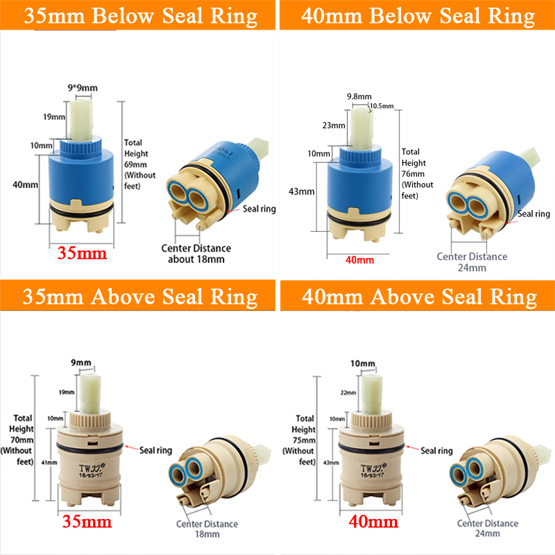 Tekan Pencampuran Tinggi Spool - Shower Valve Cartridge ulasan dan harga