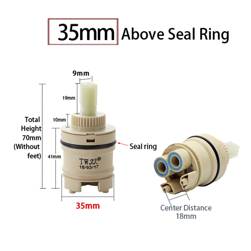 Tekan Pencampuran Tinggi Spool - Shower Valve Cartridge ulasan dan harga